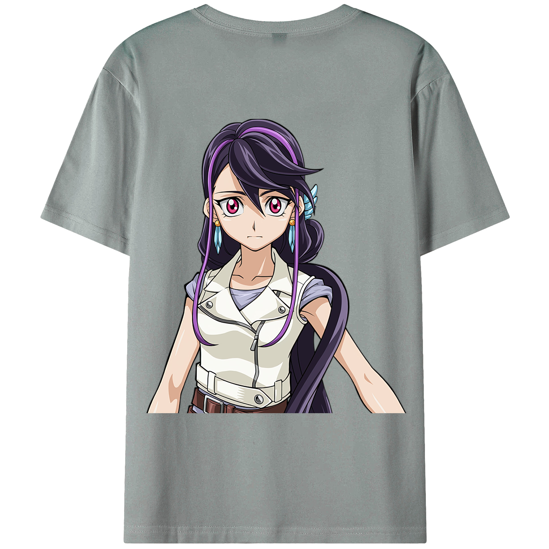 （画像用） 遊☆戯☆王 Yu-Gi-Oh! 綿100％ メンズ半袖Tシャツ（バックプリント） 通気性